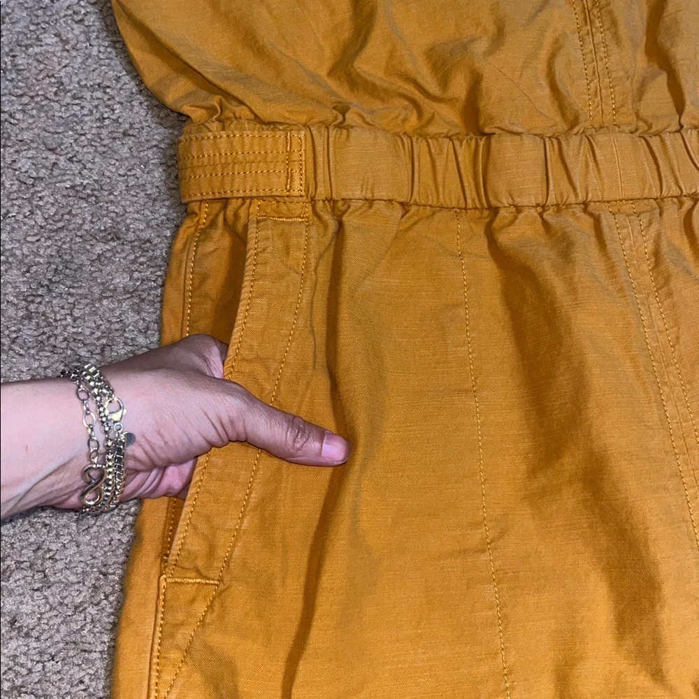 Everlane The Fatigue Apron Jumpsuit Sleeveless‎ Utility Amber 12